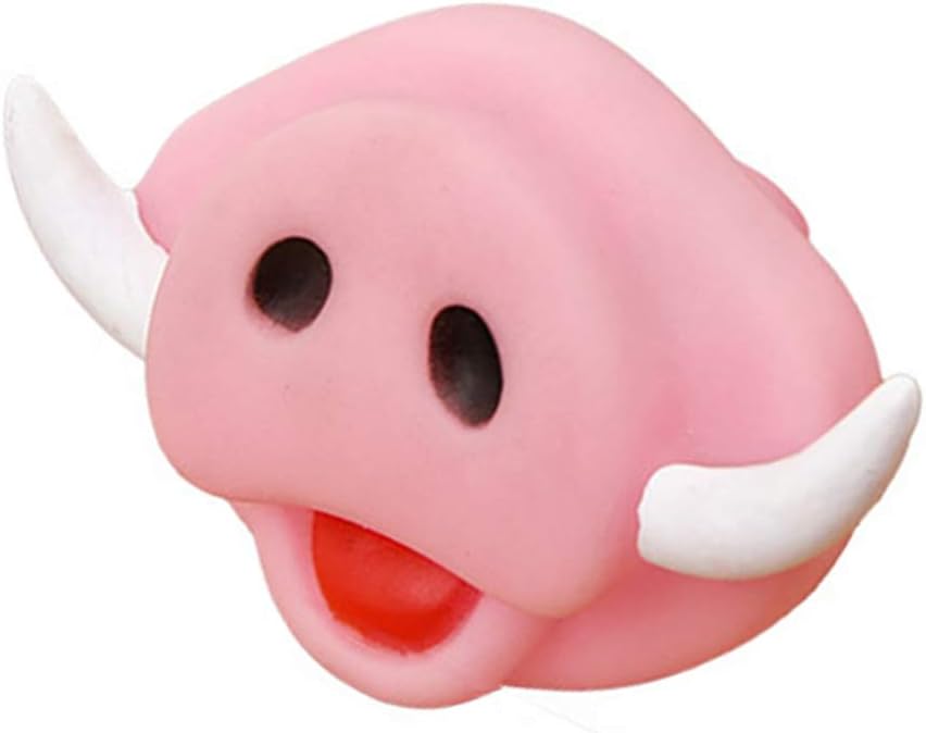 Loweryeah Pet Haoolween Chew Toy Red Teeth Pink Pig Nose