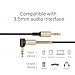 Coiled Stereo Audio Cable 3.5mm Male to Male Stereo (3ft/1m) DFrhythm Universal Aux Cord Auxiliary/Aux Cable for Car Smartphone Tablets Headset PC Laptop Speaker MP3 Players