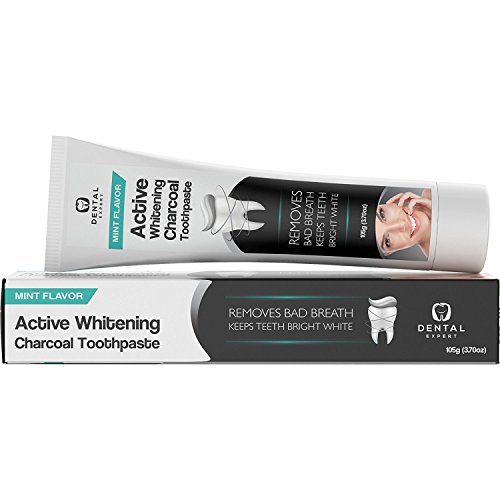 Activated-Charcoal-Teeth-Whitening-Toothpaste-DESTROYS-BAD-BREATH-Best-Natural-Black-Tooth-Paste-Kit-MINT-FLAVOR-Herbal-Decay-Treatment-REMOVES-COFFEE-STAINS-105g-37-Oz