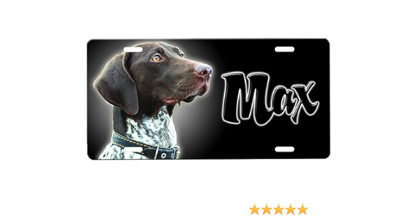 german shorthaired pointer license plate