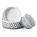 Bone Dry Lattice Collection Pet Bowl & Canister, Single Dish, Small 4.25x2