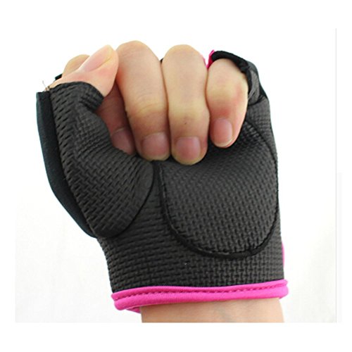 TXIN Choose Size Women Weight Lifting Gloves Fitness Gym Exercise Training (Rose,M) - Thumbnail 5