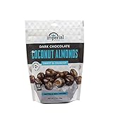 Dark Chocolate Coconut Covered Almonds - Sweet & Crunchy - Great Grab & Go Snack for Office or Home Crafted in Small Batches