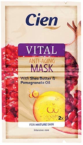 Pack of 10 x (2 x 8 ml) Anti-age mask with Phyto Age and pomegranate seed oil