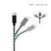 iPhone Cable 3Pack 3FT 6FT 10FT, GUIGUI Extra Long Nylon Braided Charging Cord Lightning Cable to USB Charger for iPhone 7, 7 Plus, 6S, 6, SE, 5S, 5, iPad, iPod Nano 7 - Green Black