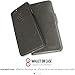 Dreem Fibonacci 2-in-1 Wallet-Case for iPhone 8 & 7, Magnetic Detachable PC Slim-Case, Luxury Vegan Leather, RFID Protection, Smart 2-Way Stand, Gift-Box - Grey