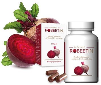 ROBEETIN-Diätische Kapsel aus Rote-Beete-Wurzelextrakt- zur Unterstützung eines normalen Blutdrucks-OHNE NEBENWIRKUNGEN- Made