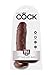 Pipedream King Cock with Balls, Brown, 8 Inch