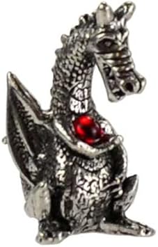 Home Décor estatuas de dragón sentado con Gemstone tesoro pequeño