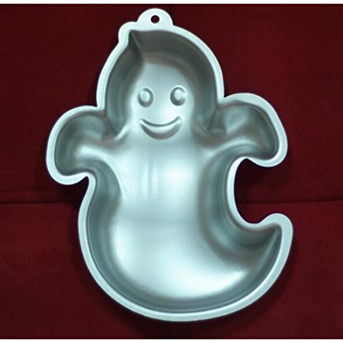 WJSYSHOP 10 Inch Ghost Shaped Aluminum 3D Cake Mold Baking Mould Tin Cake Pan for Halloween Party