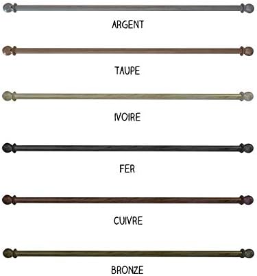 Amazon.de: Gardinenstange, ausziehbar von 40 bis 65 cm, elfenbeinfarben