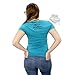 Harley-Davidson Womens Willie G Calavera Sugar Skull Circle Teal Short Sleeve V-Neck - SM