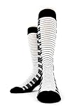 Men's Piano Keyboard Trouser Socks by Foot Traffic, Men's shoe size 7-12