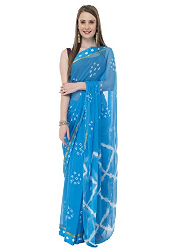 Bunny Creation Women’s Chiffon Saree with Blouse Piece (BCS108, Sky Blue) Bunny Creation Women’s Chiffon Saree with Blouse Piece (BCS108, Sky Blue)