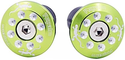 Acekit Bicycle Aluminum Alloy Anodized Handlebar End Plugs (Green)