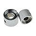 2PCS Dual Knurled Concentric Knobs Tuning Control,Tone Volume Knobs Chrome