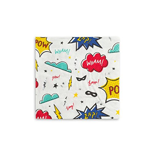 Daydream Society Superhero Paper Party Napkins, Pack of 16