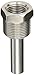 PIC Gauges TW-ST02-23S2 304 SS Standard Thermowell for Industrial Bimetal Thermometers, Stepped Style, 2-1/2