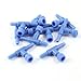 uxcell 10 Piece Plastic Aquarium Fish Tank 2 Way Air Pump Control Valves, Blue