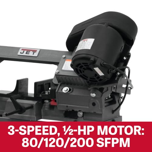 JET 5" x 6" Metal Cutting Horizontal/Vertical Band Saw, 1/2 HP, 115/230V photo 9