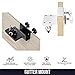 Wasserstein Weatherproof Gutter Mount - Compatible with Arlo Pro/Pro 2/Pro 3/Pro 4/ Pro 5S/HD/Ultra/Ultra 2 (2-Pack, White)