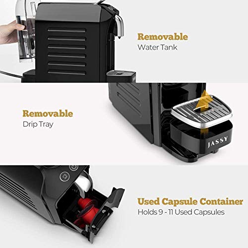 Espressomaschine Kapsel Kaffeemaschine Kompatibel mit Nespresso Originalkapseln, 19 Bar Druck Espresso Kaffeemaschine… – Bild 5