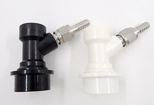 Cornelius Corny Keg Ball Lock Disconnects SET Flared Gas In Liquid Out +2 Swivel Nut Stems by Happybrew
