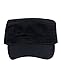 NYFASHION101 Fashionable Solid Color Unisex Adjustable Strap Cadet Cap, Navy