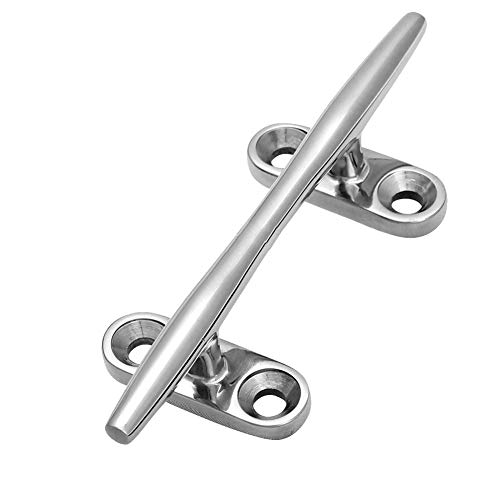 ELEG-5" Heavy Duty Base Boat Dock Deck Rope Cleat Marine Bollard Yacht Stainless New