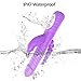 Rabbit Vibrator with 3 Strong Motors 3x7 Vibration Rotation Modes for G-Spot Clitoris Anal Triple Intense Stimulation, PALOQUETH Waterproof 360° Rotating Bunny Vibrator Clit Stimulator for Women