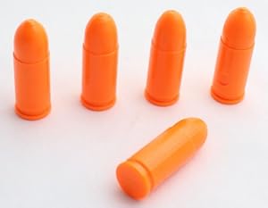 9mm Safety Training Ammo Dummy Ammunition (Orange) Gun