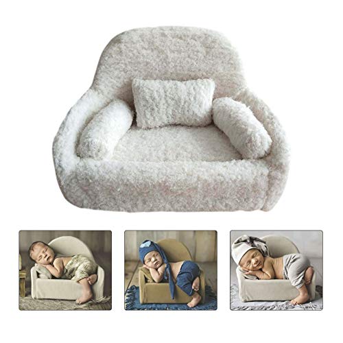 WINGOFFLY Newborn Photography Props Couch Professional Posing Figure Mini Sofa for Baby Photoshoot Props Studio Accessories, Plush - Thumbnail 2