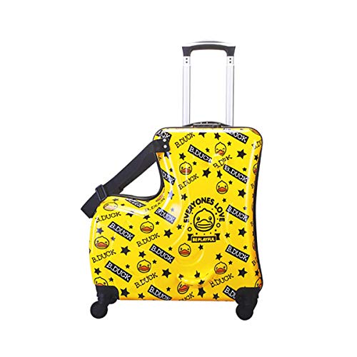 Portable-childrens-travel-thickening-trolley-caseUnisex-Travel-Tots-Kids-luggage-Yellow-duck-20