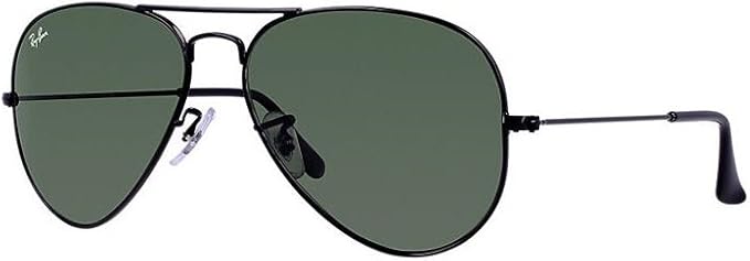 Ray Ban Aviator Classic Rb3025 L23 58 14 Black And Green Lens G 15 Amazon Co Uk Sports Outdoors