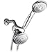 HotelSpa Luxury 30-Setting 3-Way Shower Combo, Chrome, 5 ft