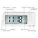 Digital Alarm Clock, Relohas Rechargeable Talking Clock with 3 Alarm Groups, Smart Touch Backlight