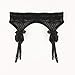 Mismxc Women's 3 Pieces Lace Garter Belt Stockings Sets with Butterfly Panty