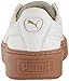 PUMA Women's Basket Platform Core Sneaker, Puma White-Puma White,7.5 M US