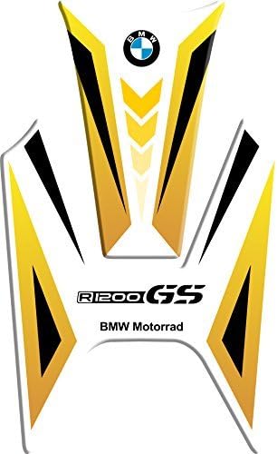 Motorbike Tank Pad Protector Motorcycle Scratch Pad compatible ''motorrad bmw r 1200 gs yellow ''