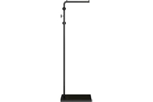 AOLOHOMY Metal Coat Rack Stand Black Coat Tree Free Standing with 3 Round Hooks Coat & Hat Hanger with Sturdy Slate Base for Entryway Hallway Porch