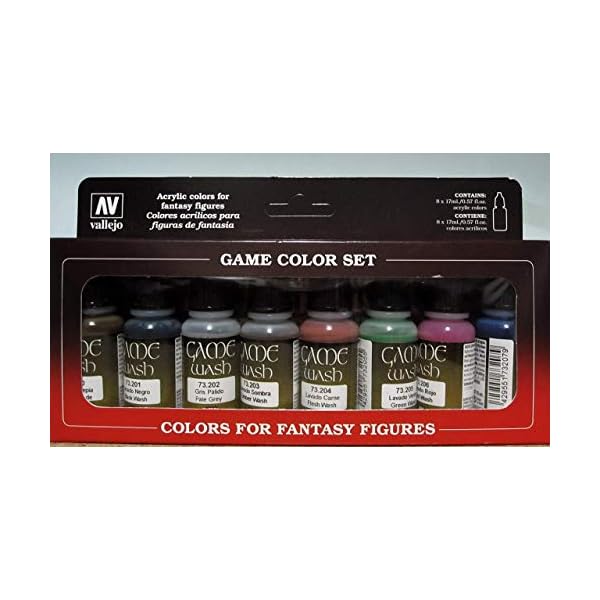 Vallejo 73998 AV Wasch-Set, 8 x 17 ml Originalverpackung