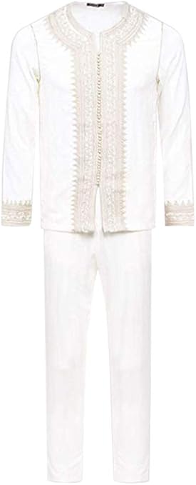 Diamantine Pure Creation Marocaine Jabador Nouh T Shirt Classique A Manches Longues Brode En Tissu Marocain Pour Homme Blanc Blanc Petit Amazon Fr Vetements Et Accessoires