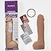 Doc Johnson Vac-U-Lock - Hung - Made of ULTRASKYN - 12 Inch Dildo with Massive 8.5 Inches Girth - F-Machine and Harness Compatible - Vanilla