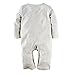 Big Elephant Baby Boys' 1 Piece Long Sleeve Romper Pajama Clothes H12, Grey, 6-12 Months