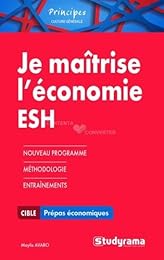 Je maîtrise l'économie ESH