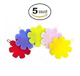 Silicone Sponges; Silicone Dish Scrubbers, Multipurpose Antibacterial Sponges, Food-Grade, BPA Free, Scratch Free, Heat Resistant - Set of 5