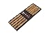 CONCORD 10 Pairs Chinese Ebony Wenge Wood Organic Chopsticks Set. Sushi Dinner. Reusable Natural