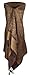 Peach Couture Elegant Vintage Two Color Jacquard Paisley Pashmina Shawl Wrap Coffee and Brown