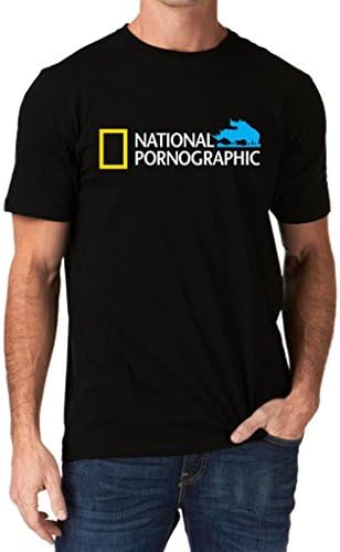 Funny National Pornographic Geographic Wild Porn Rude Dirty Men's T-Shirt