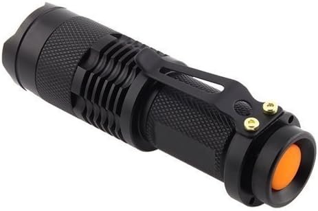 7W 300LM Mini LED Flashlight Torch Adjustable Focus Zoom Light Lamp for Riding, Camping, Hiking, Hunting & Indoor Activities